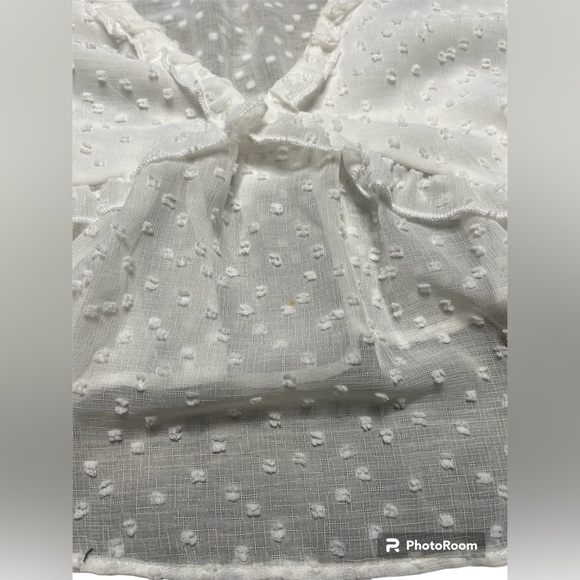 H&M Long Sleeve Dot Top Blouse - Picture 8 of 8